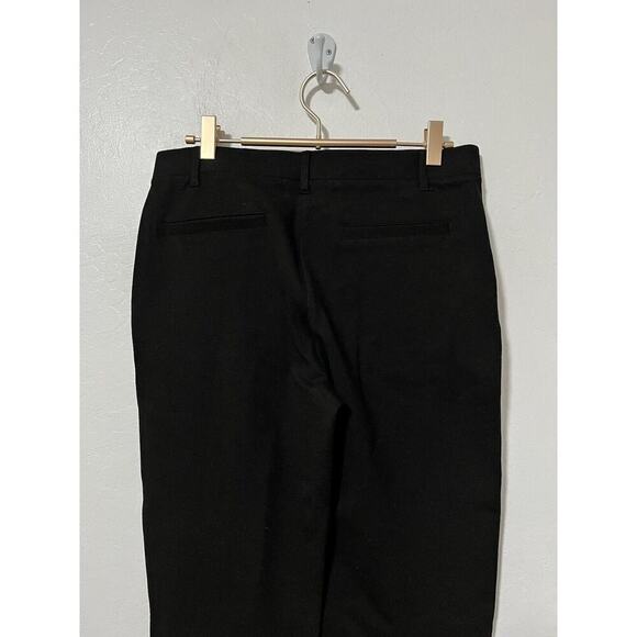 Quince Ultra Stretch Ponte Pintuck Ankle Pants Size M Black Office Capsule - Picture 3 of 6